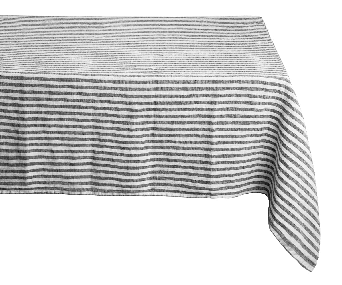 Linen Tablecloth - Rectangle Striped Tablecloths