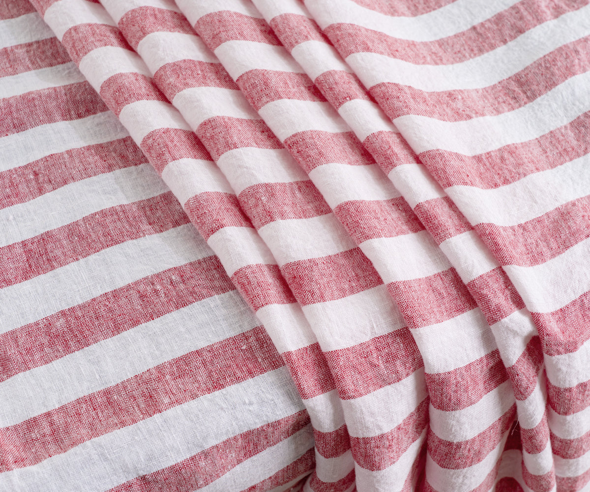 Linen Striped Tablecloth