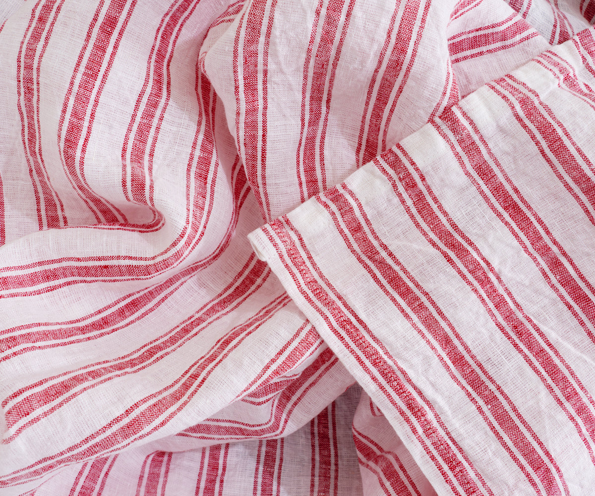 Linen Tablecloth - Striped Tablecloths