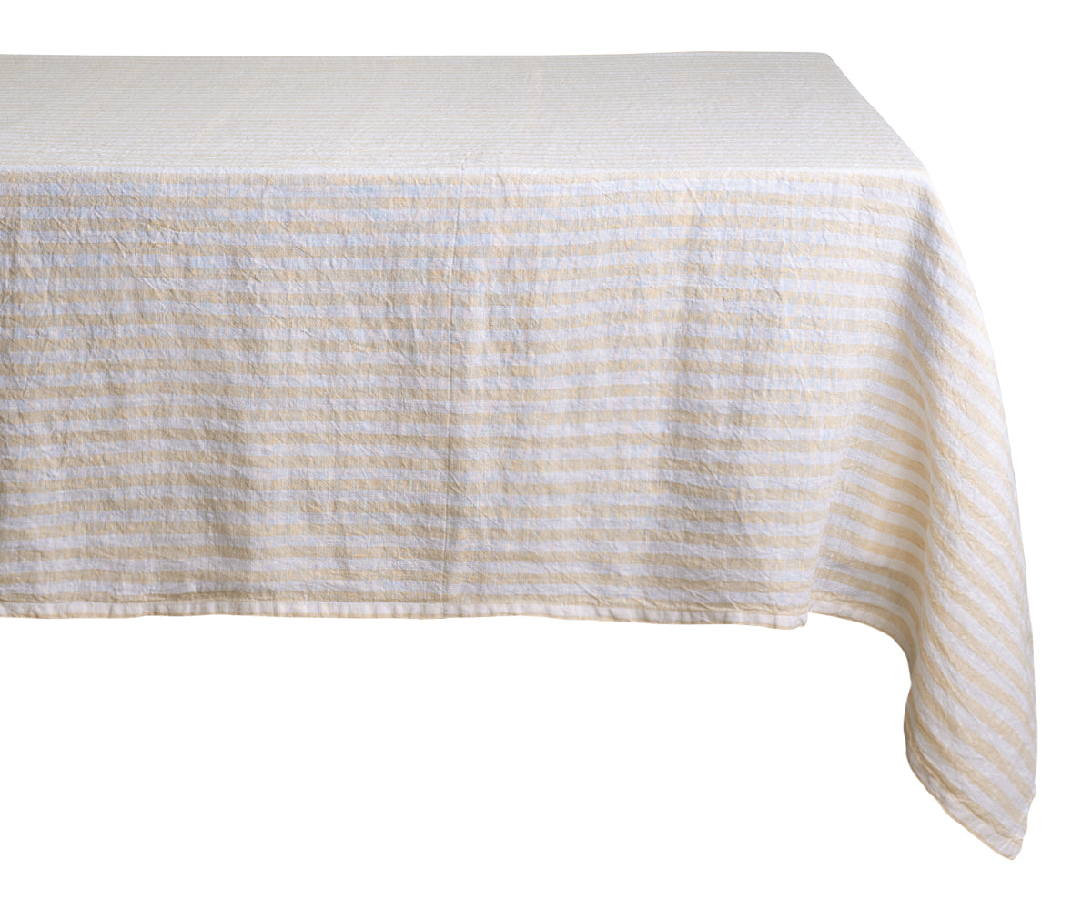 Linen Tablecloth - Rectangle Striped Tablecloths