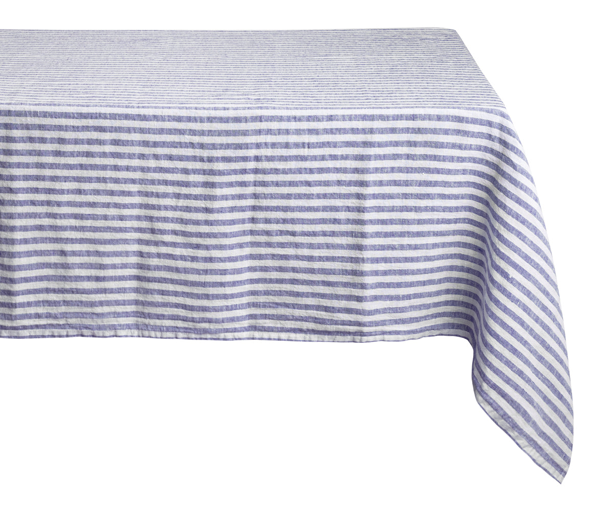 Linen Tablecloth - Rectangle Striped Tablecloths