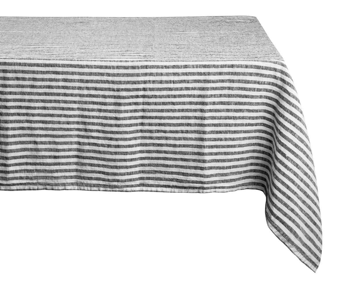 Linen Tablecloth - Rectangle Striped Tablecloths