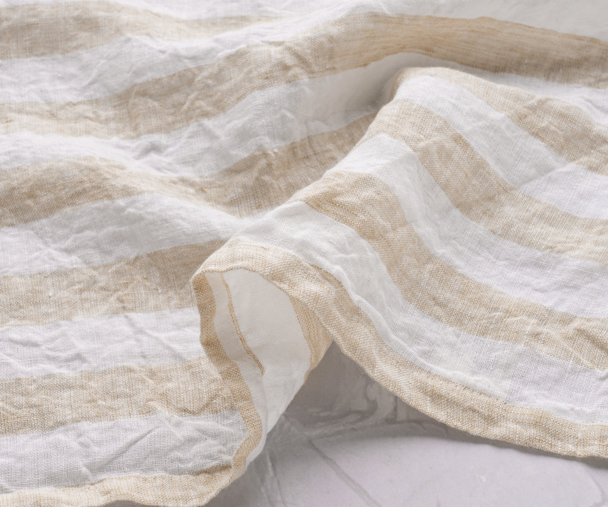 Italian Stripe Linen Napkins