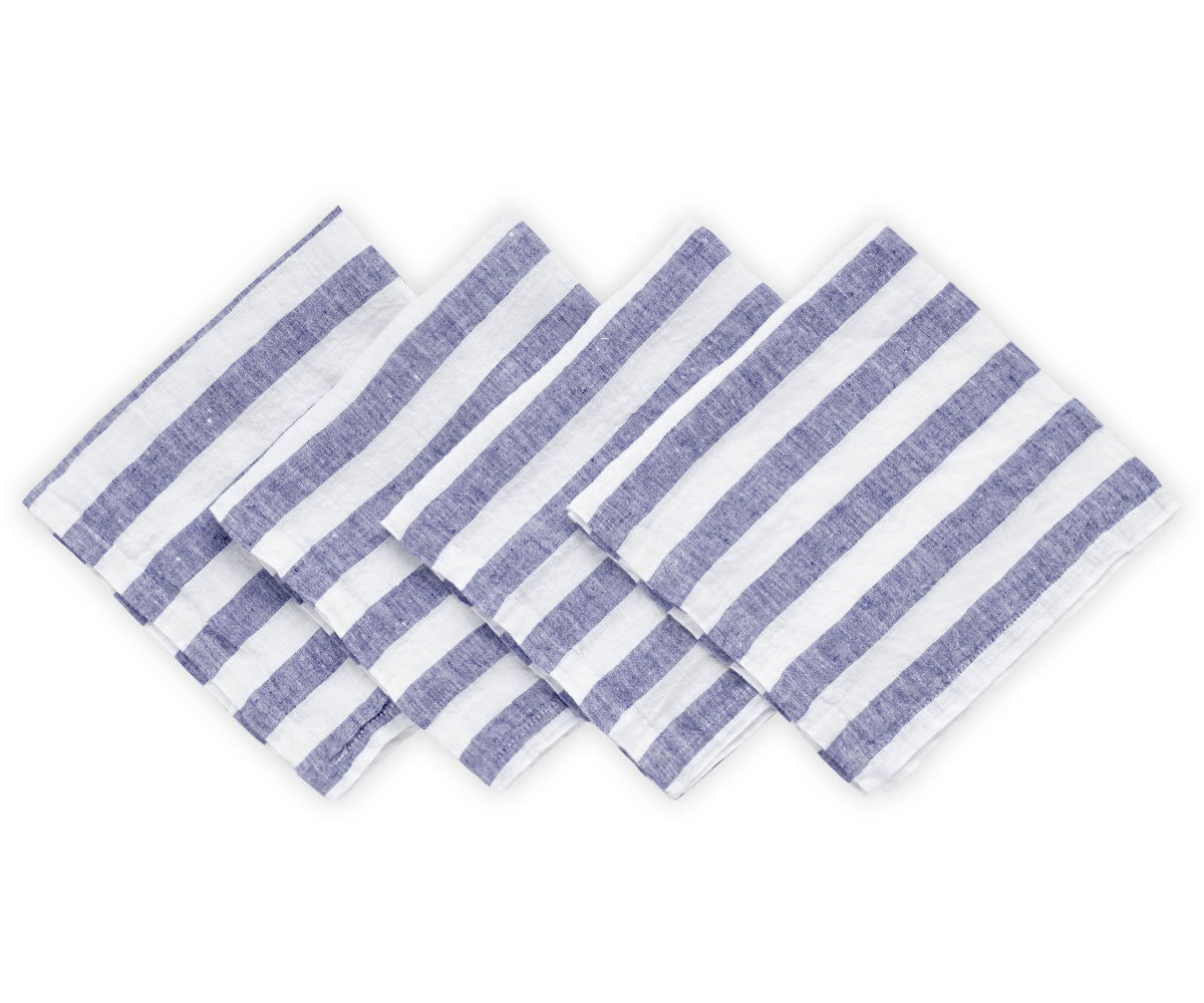 Italian Stripe Linen Napkins