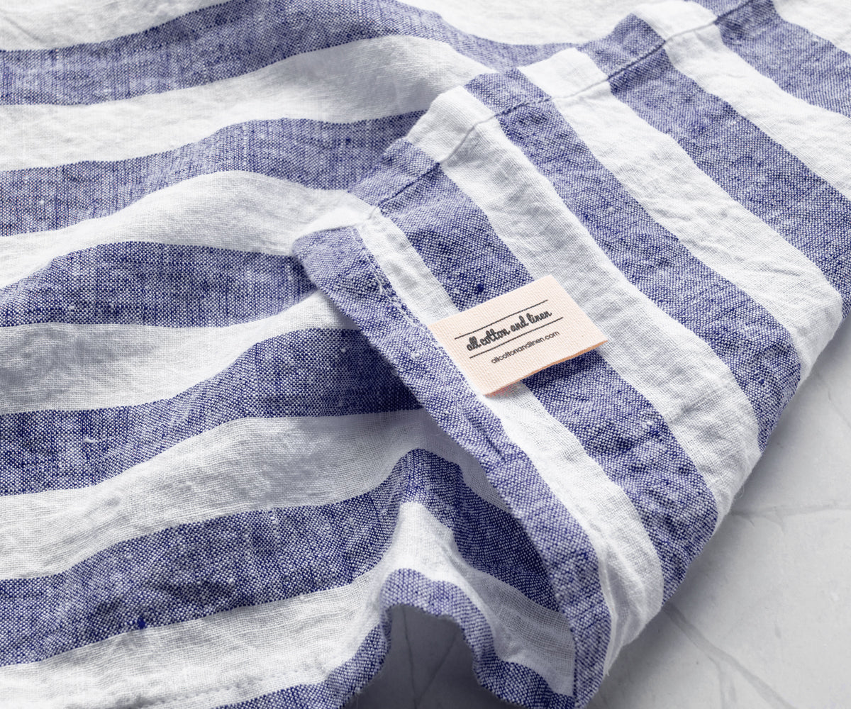 Italian Stripe Linen Napkins