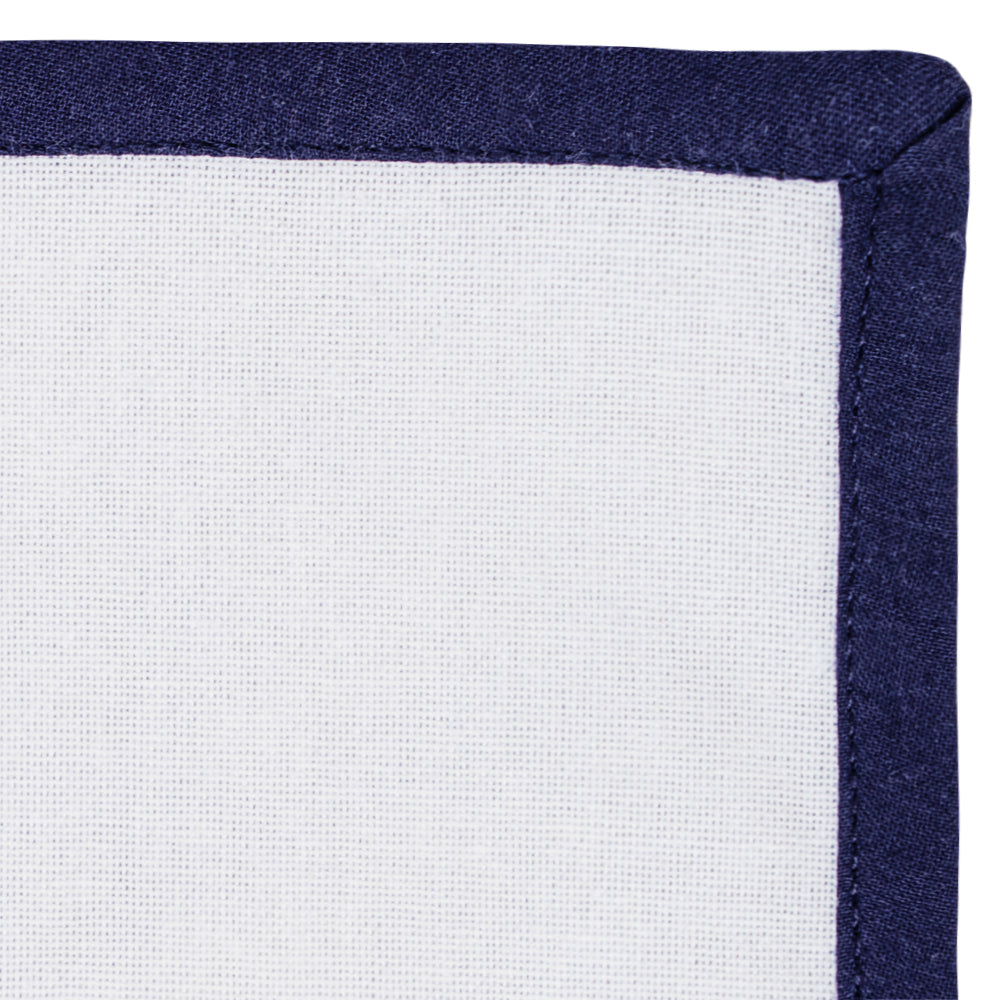 Cotton Dinner Napkins Set of 4 – Piping Trim