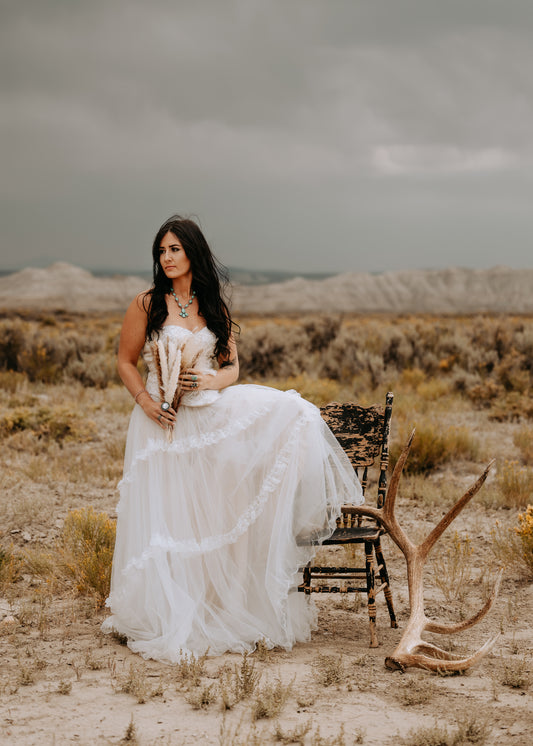 The Pearl Gown-Custom Corset Lace Wedding Dress