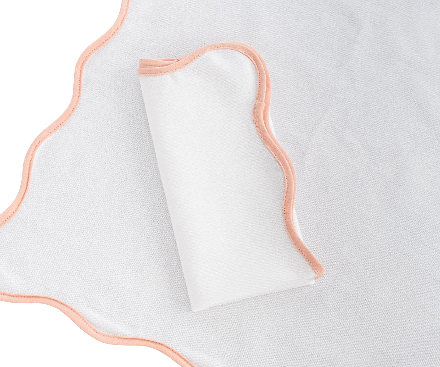 Pink Scalloped Napkin