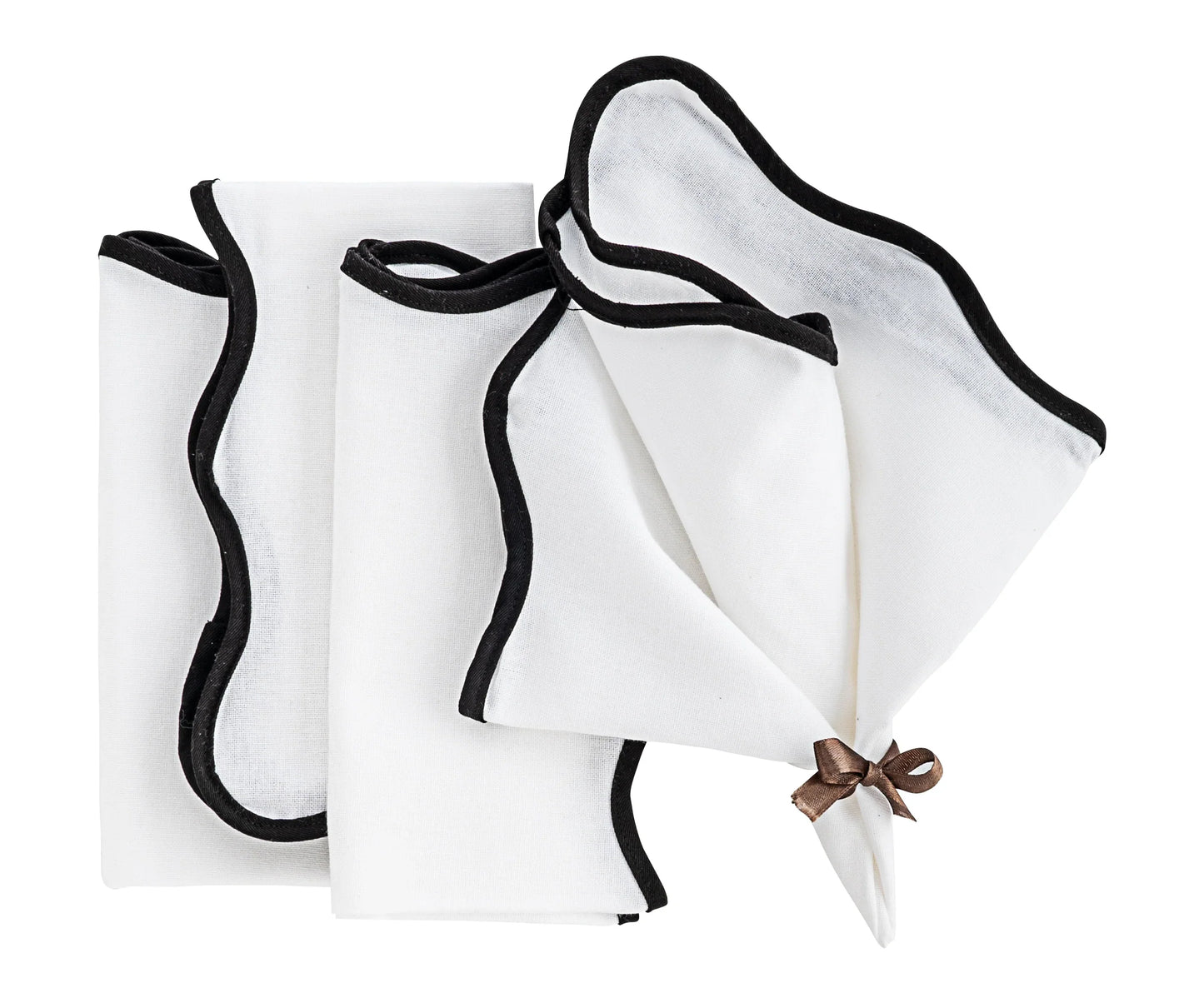 Pink Scalloped Napkin