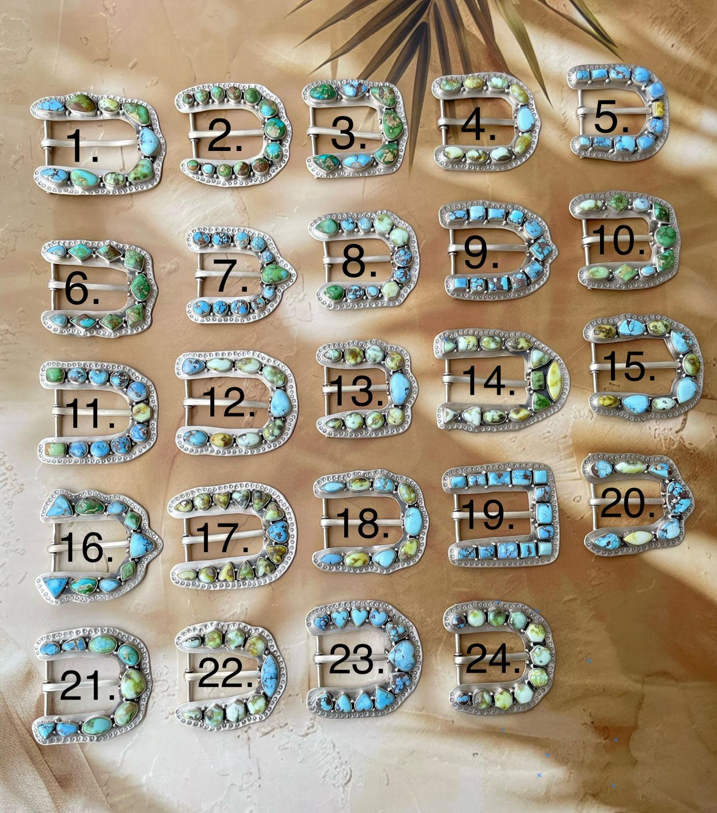 Paloma & Golden Hills Turquoise Sterling Silver Belt Buckle