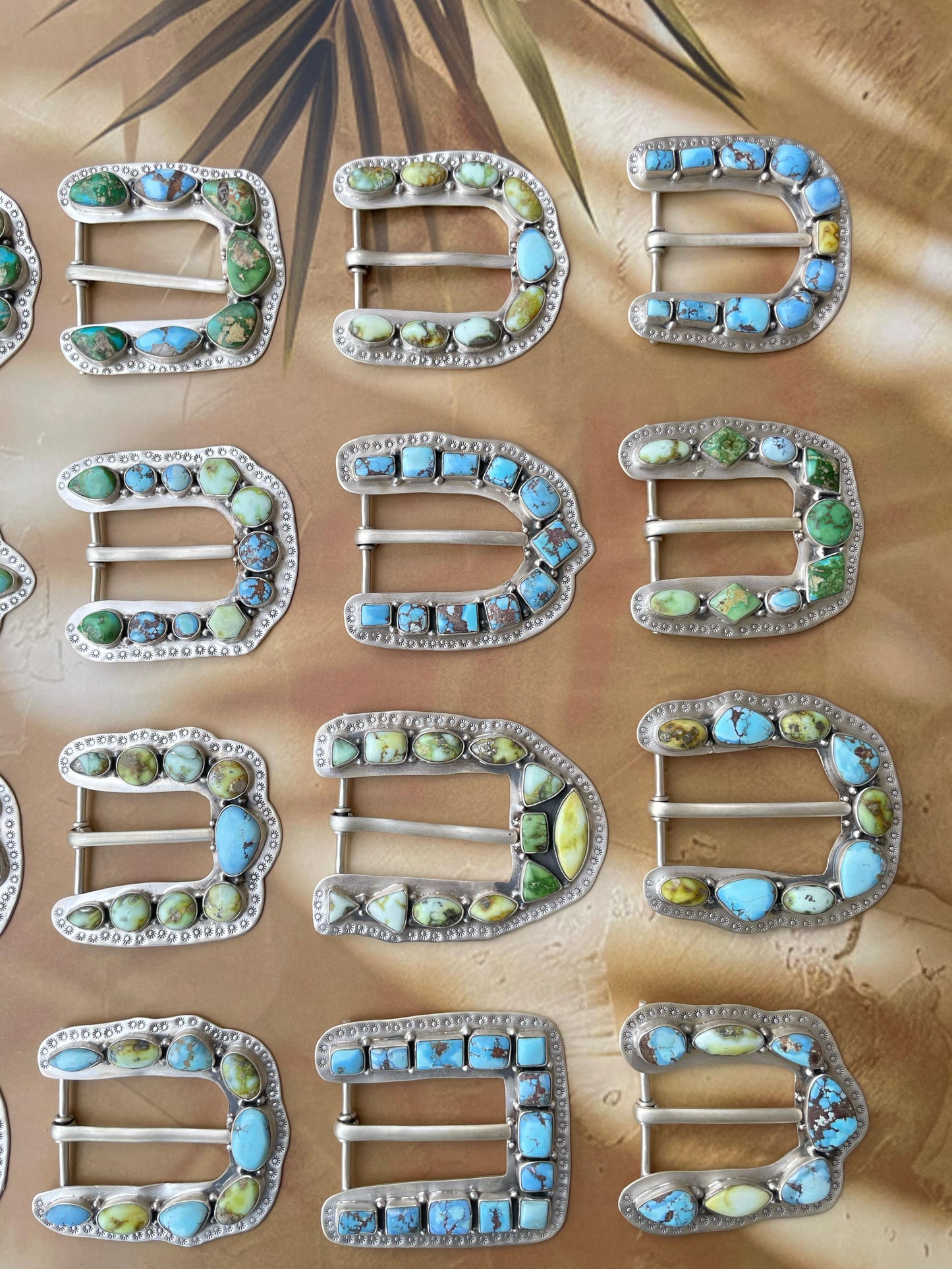 Paloma & Golden Hills Turquoise Sterling Silver Belt Buckle