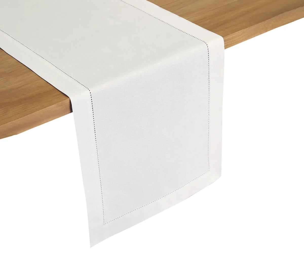 Linen Table Runner - Hemstitch Table Runner