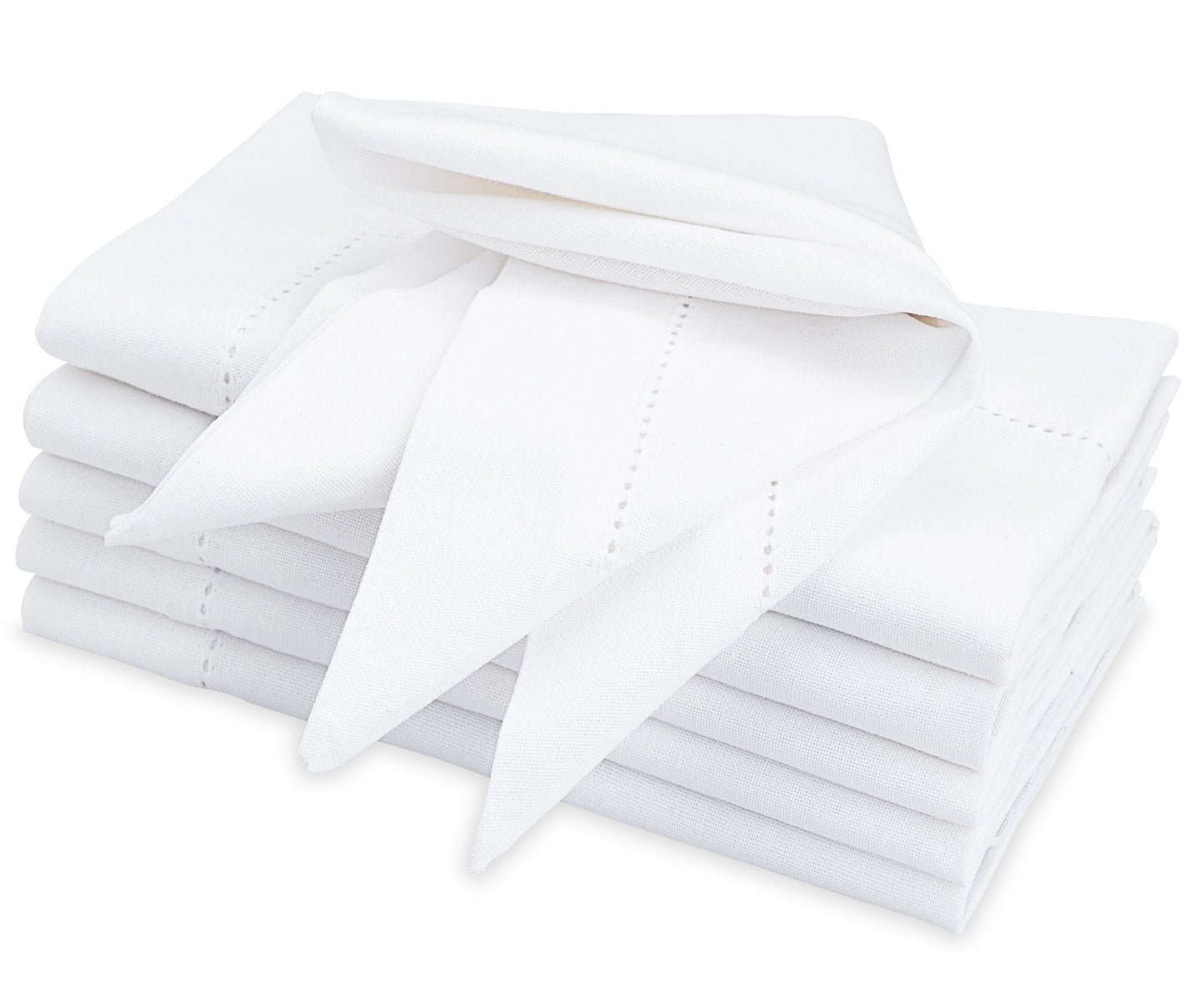 Hemstitch Napkins - Table Napkins - Cotton Cloth Napkins