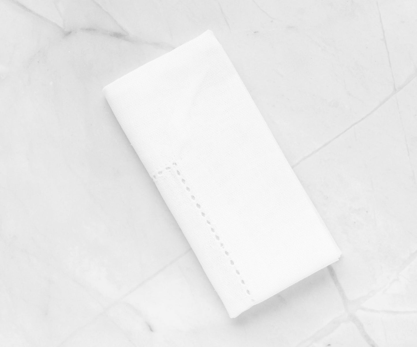 White Fabric Napkins - 22 inch