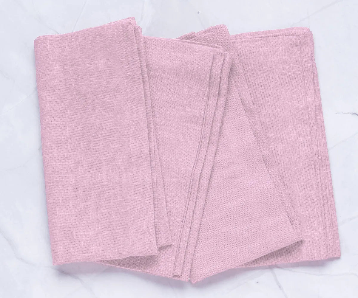 Wispy Pink Wedding Napkins