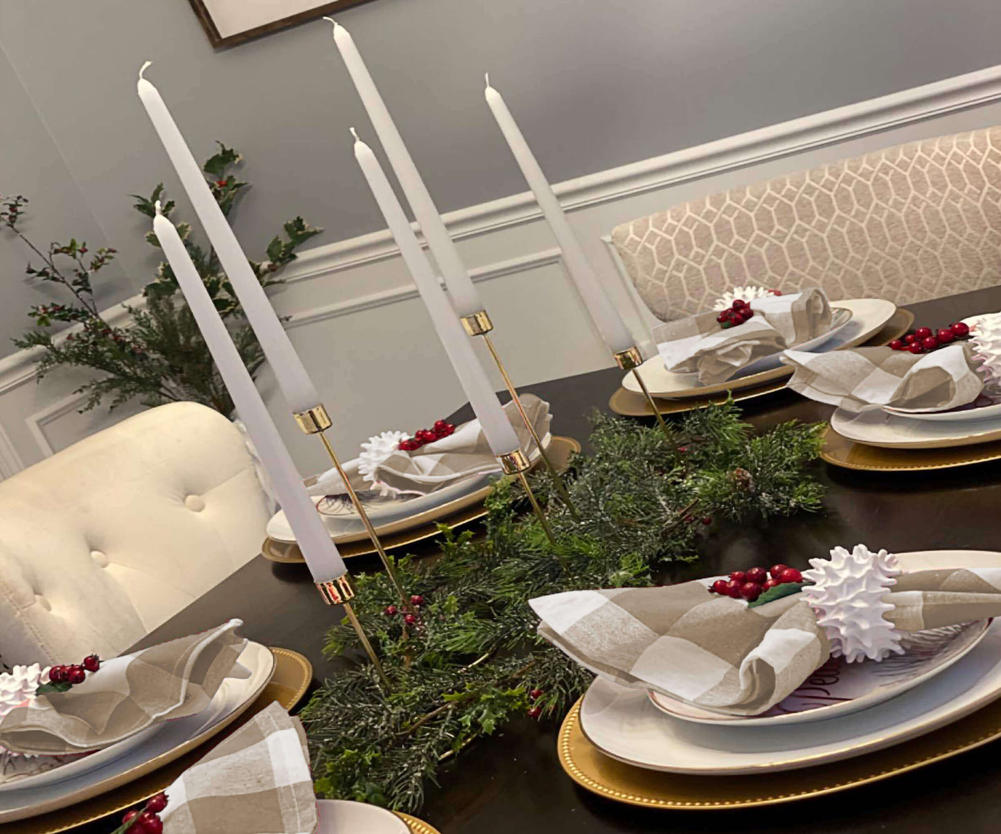 Cotton Napkins - Plaid Cloth Napkins