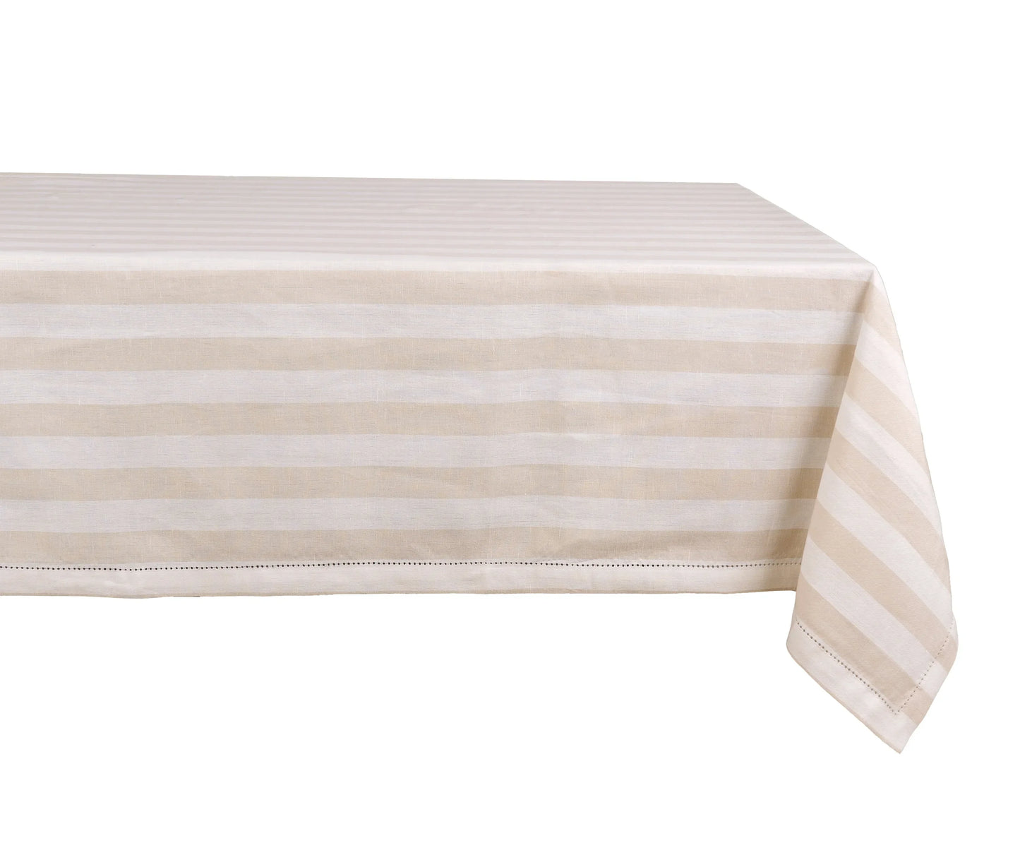 Striped Tablecloth - Beige