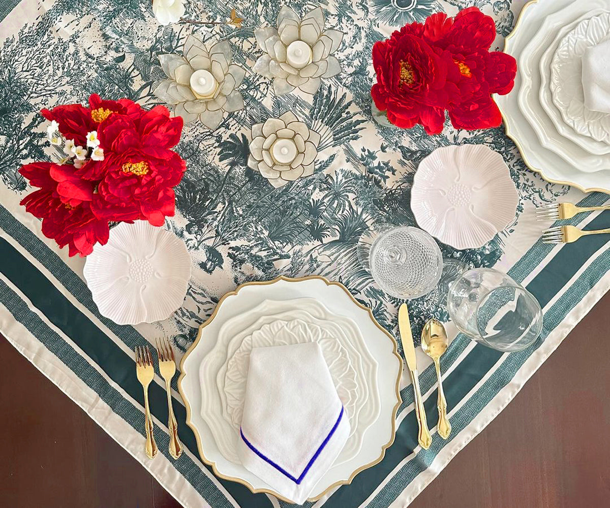 Dinner Napkins - White Cotton Napkins