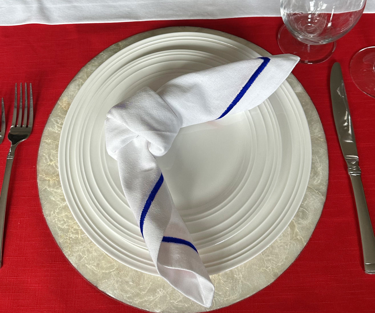Dinner Napkins - White Cotton Napkins