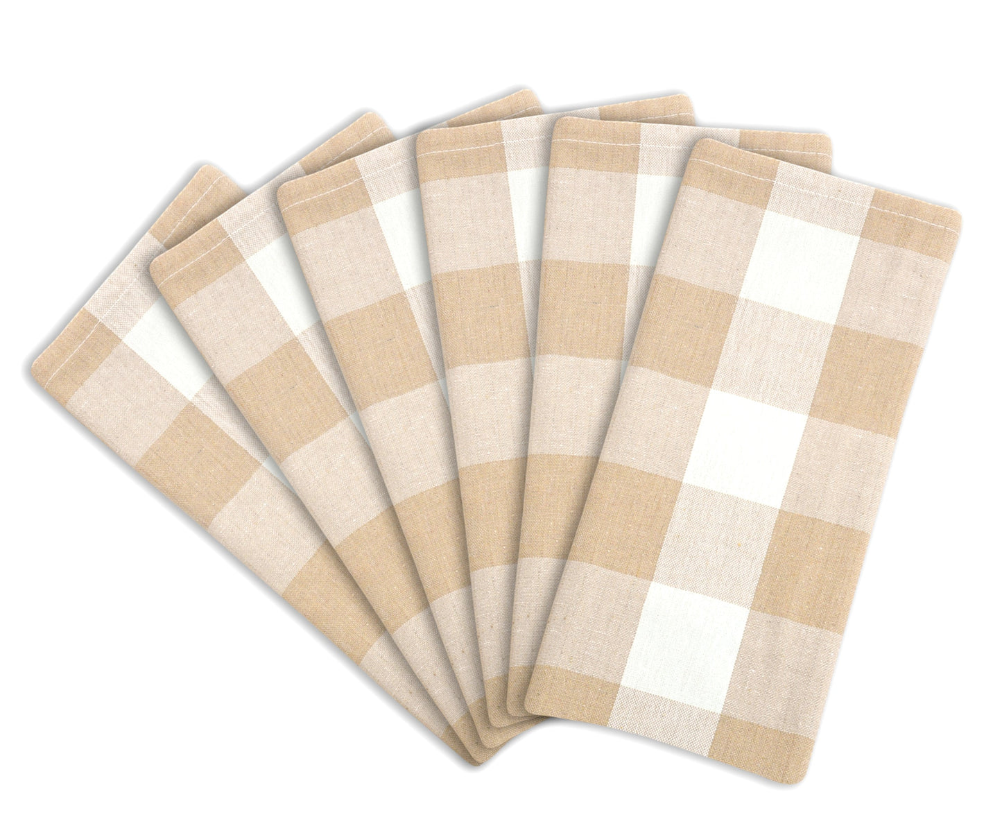 Cotton Napkins - Plaid Cloth Napkins