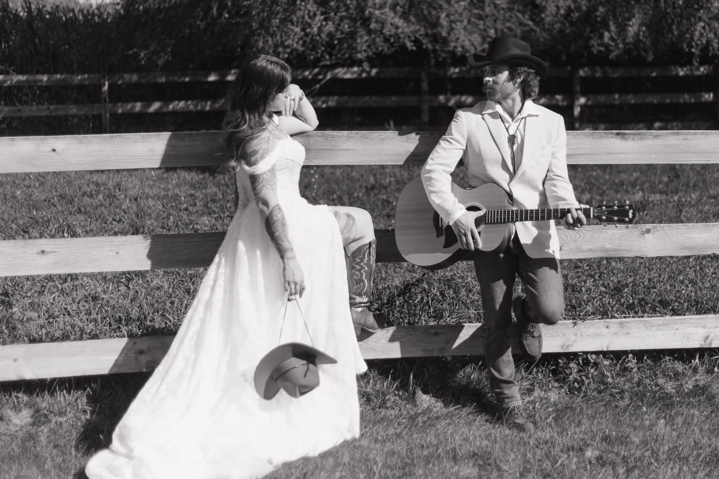 The Meredith Gown – Vintage Prairie Lace Wedding Dress with Basque Waistline