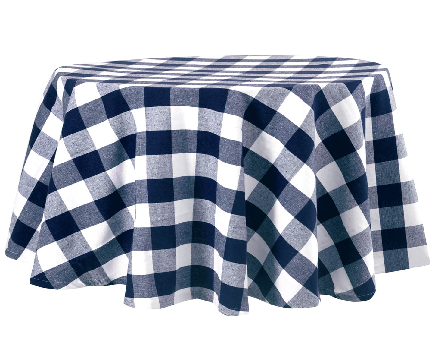 Navy Blue Round Tablecloth