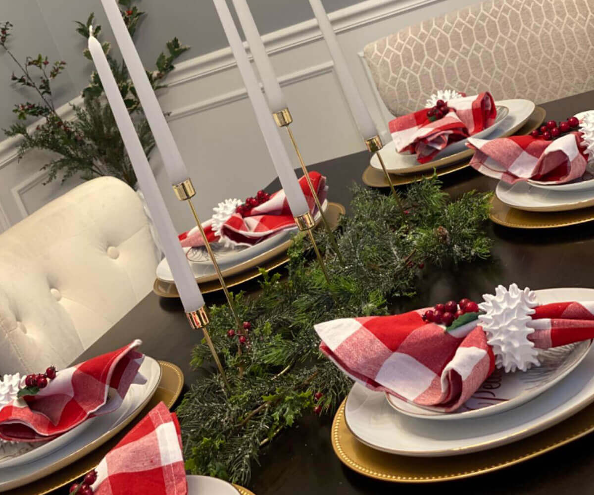 Red Cloth Napkins - Dinner Napkins