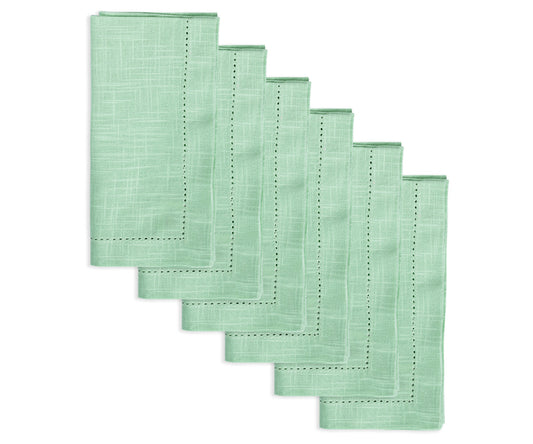 Cotton Dinner Napkins - Hemstitched Cloth Napkins