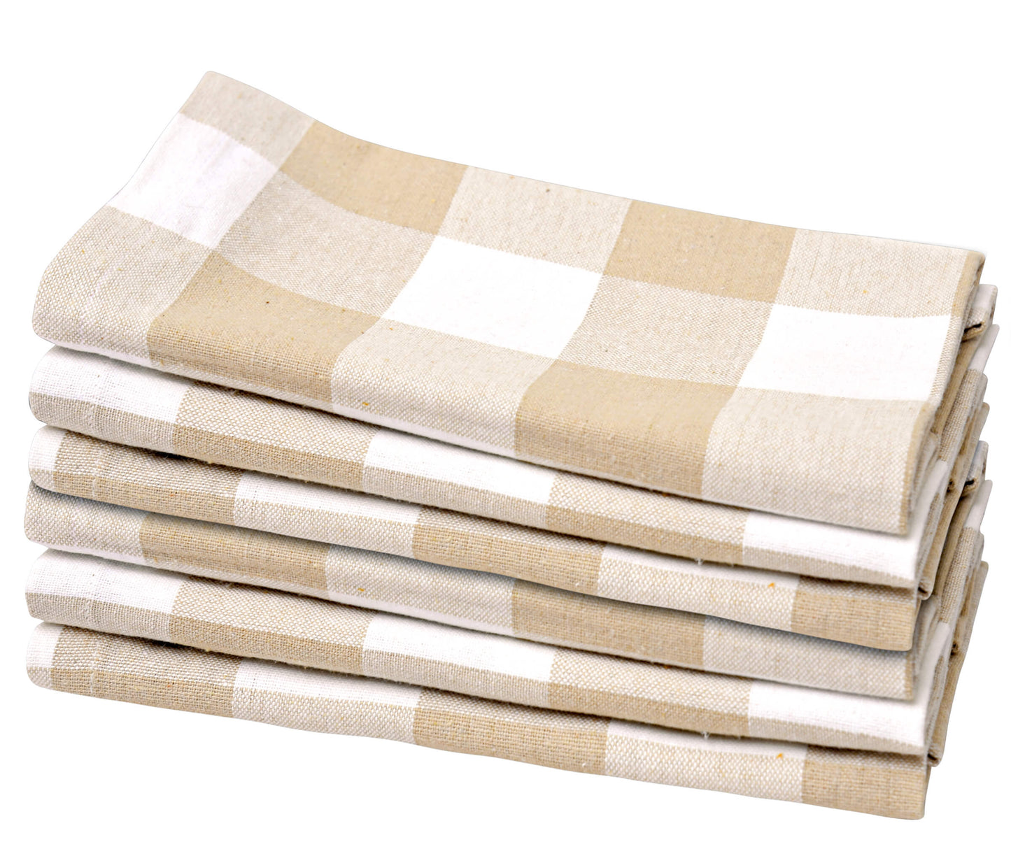 Cotton Napkins - Plaid Cloth Napkins