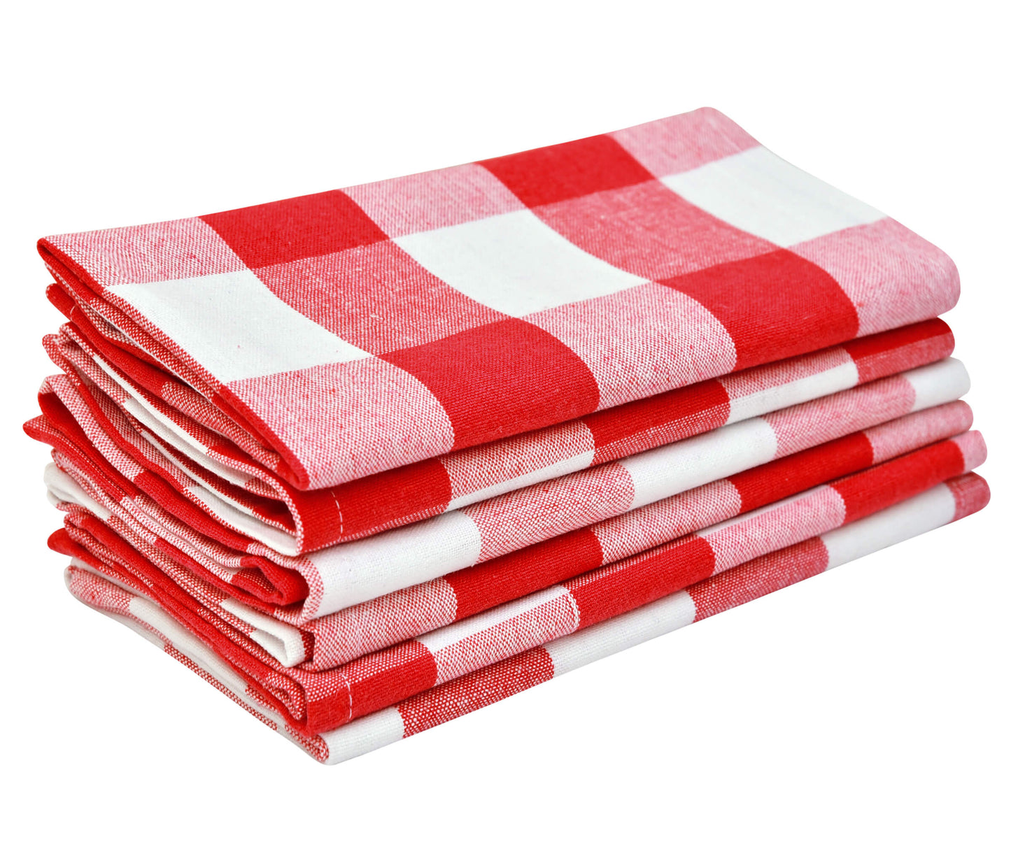 Cotton Napkins - Plaid Cloth Napkins