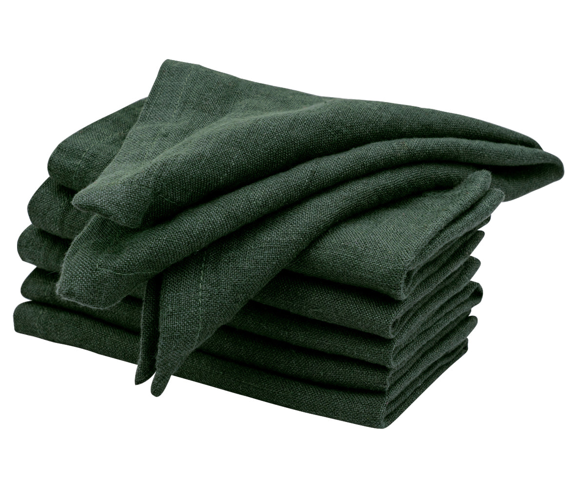 Plain Linen Napkins - Set of 4