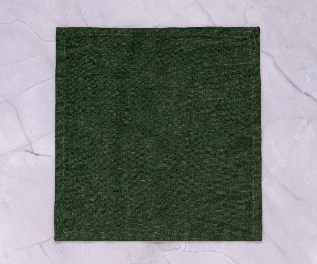 Plain Linen Napkins - Set of 4