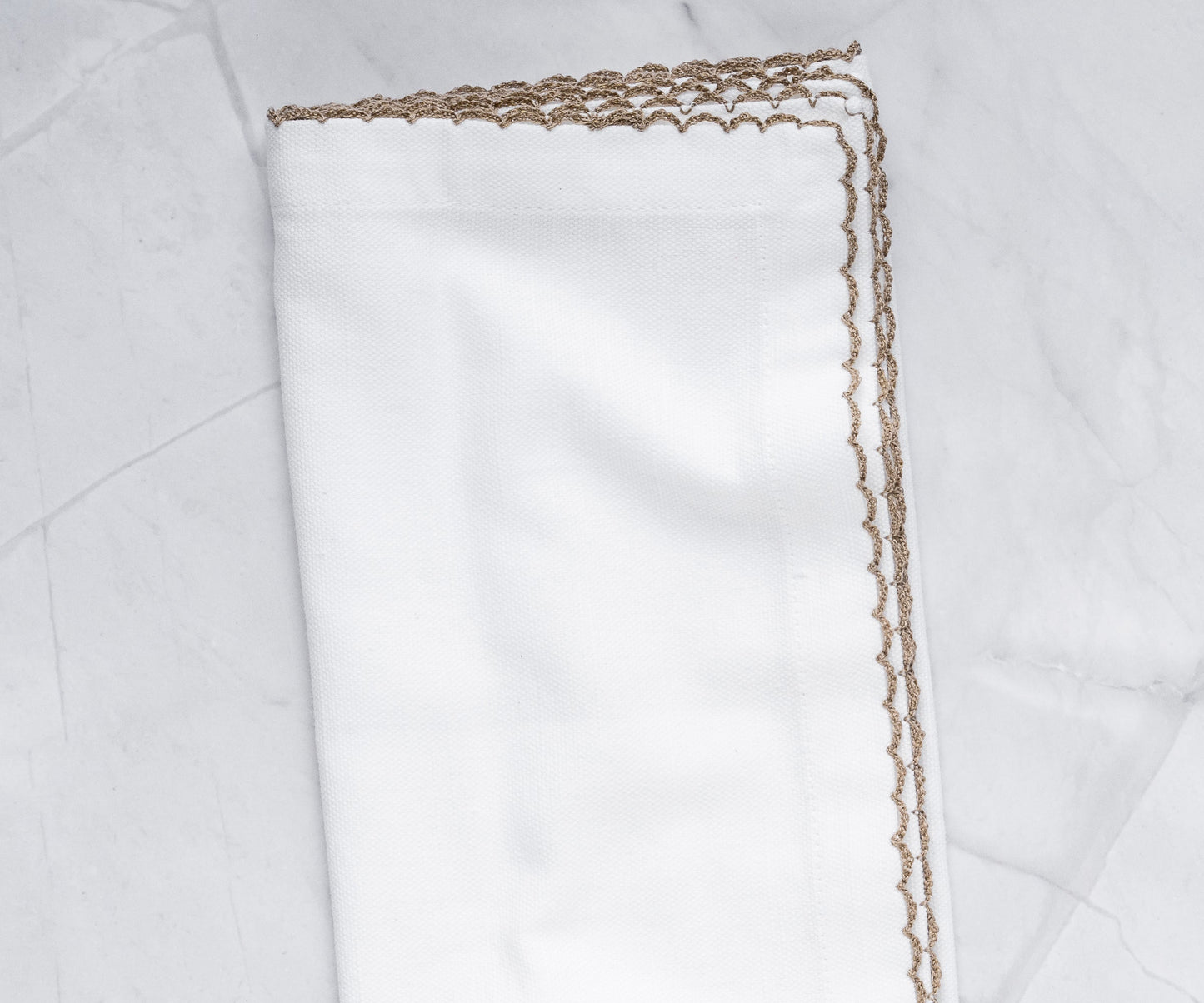 Cloth Napkins - Wedding Napkins - Shell Edge Napkin