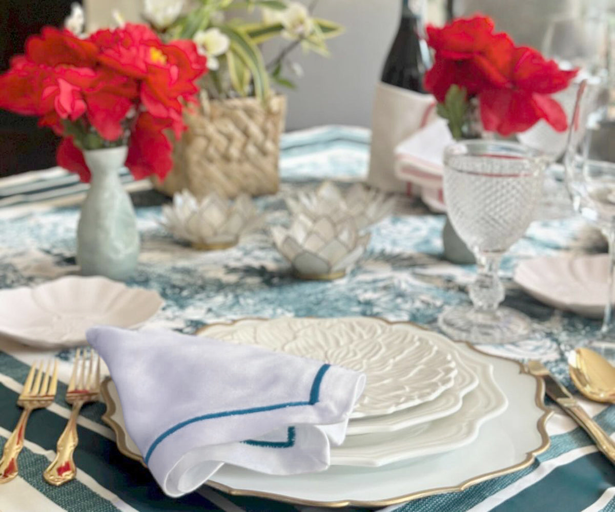 Dinner Napkins - White Cotton Napkins