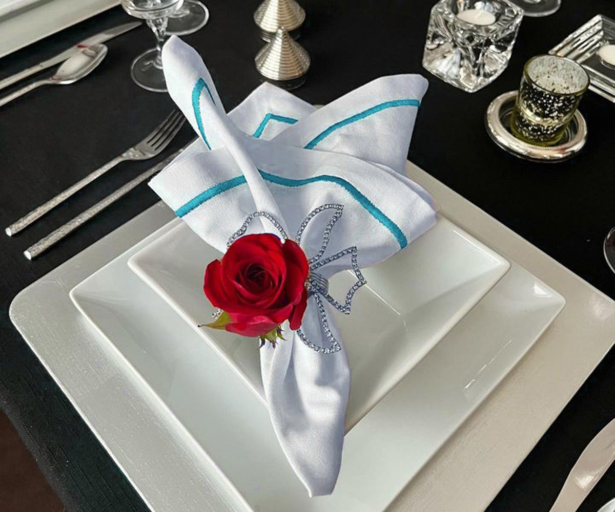 Dinner Napkins - White Cotton Napkins