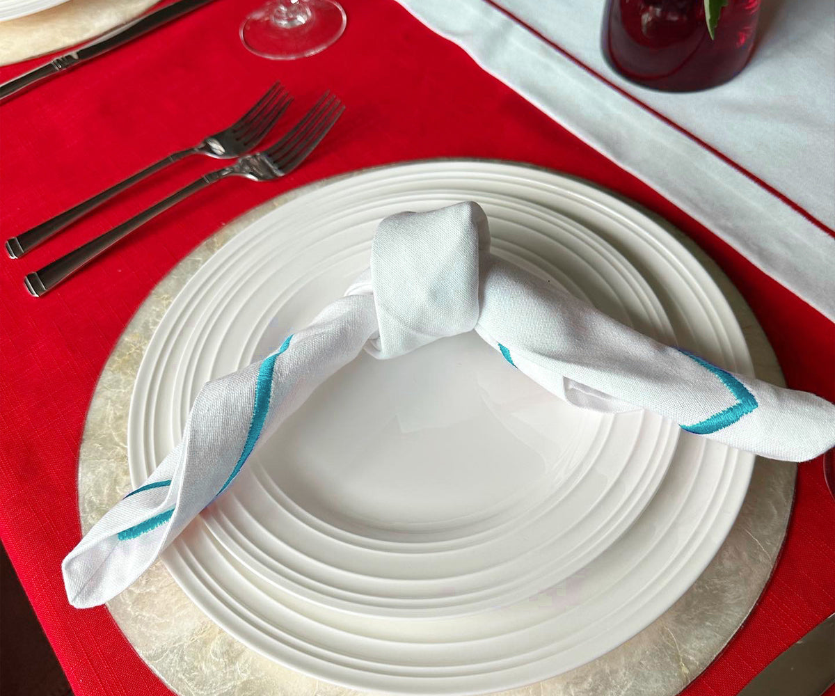 Dinner Napkins - White Cotton Napkins