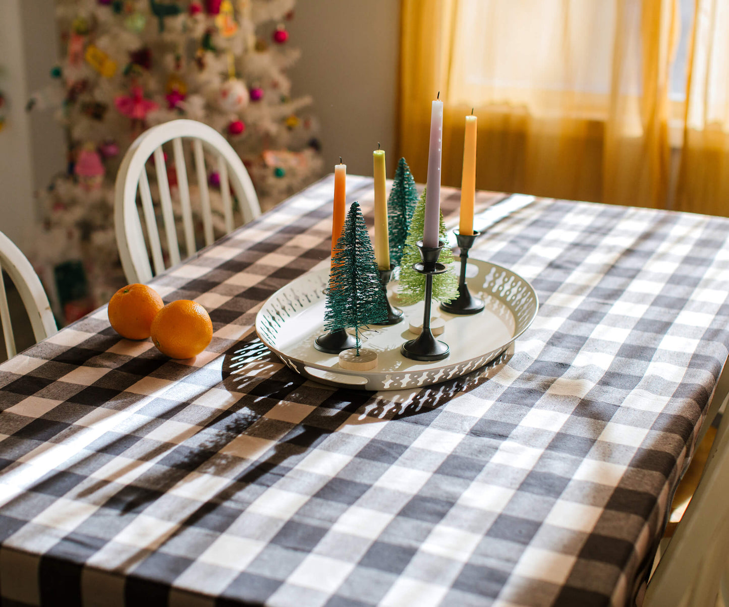 Cotton Tablecloths - Plaid Cloth Tablecloths