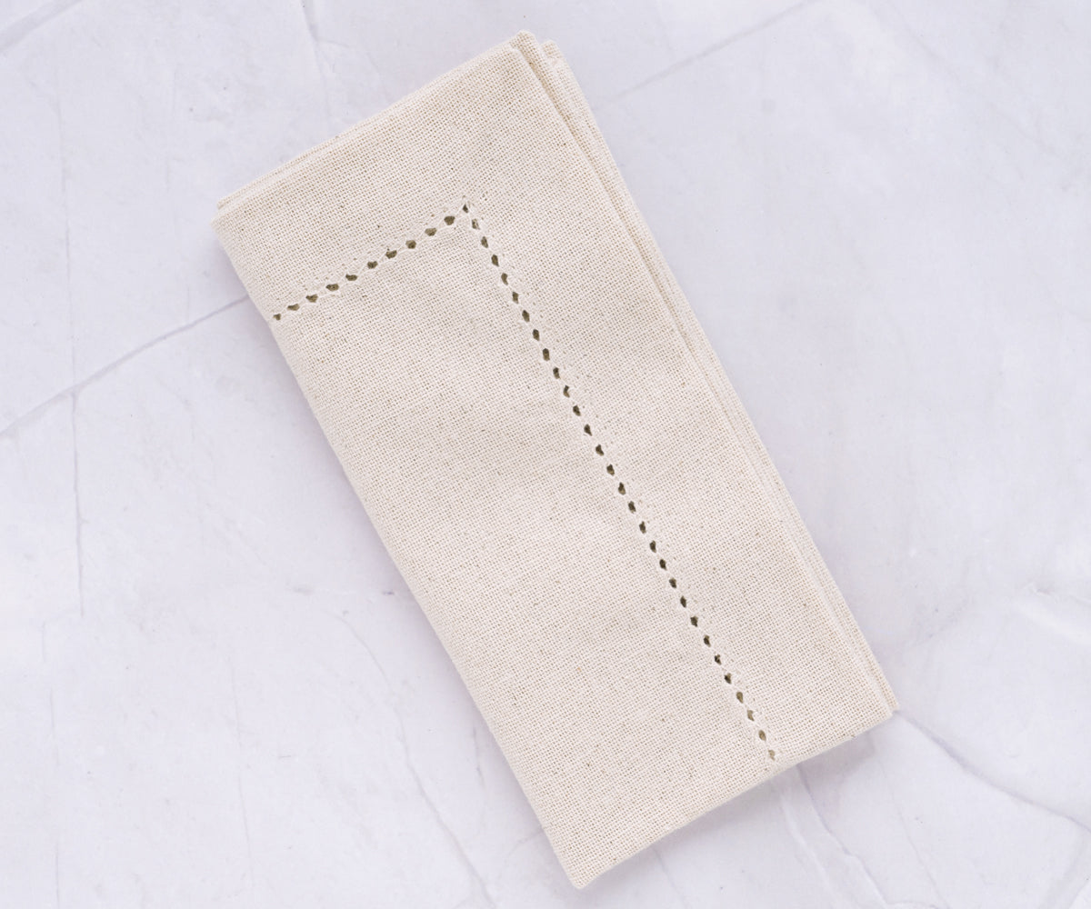 Hemstitched Cloth Napkins - 22 inch