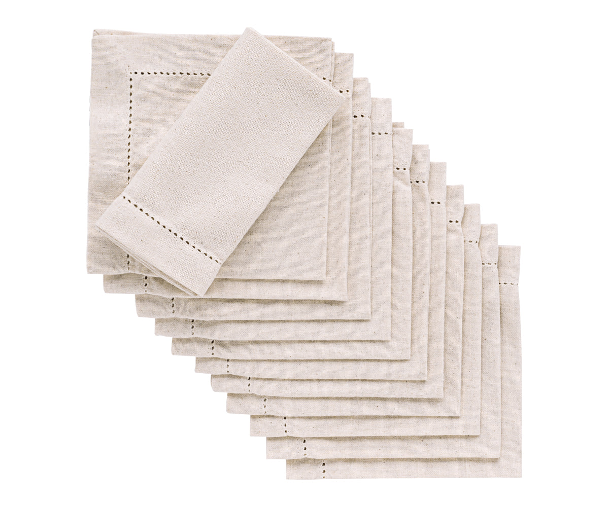 Hemstitch Napkins - Table Napkins - Cotton Cloth Napkins