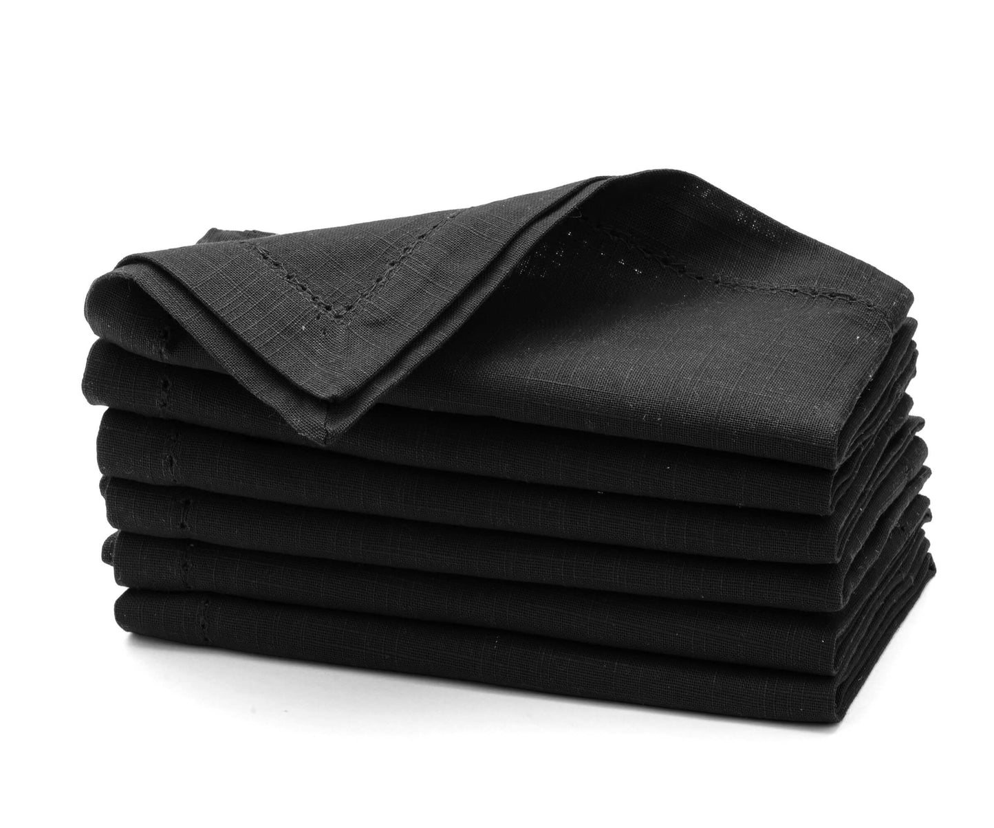 Cotton Dinner Napkins - Hemstitched Cloth Napkins
