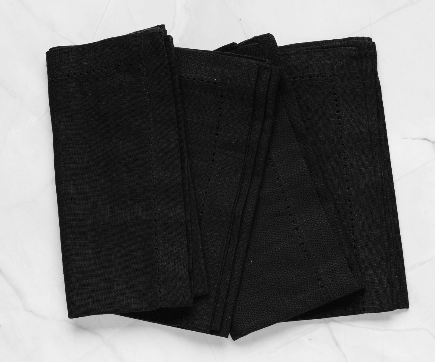 Cotton Dinner Napkins - Hemstitched Cloth Napkins