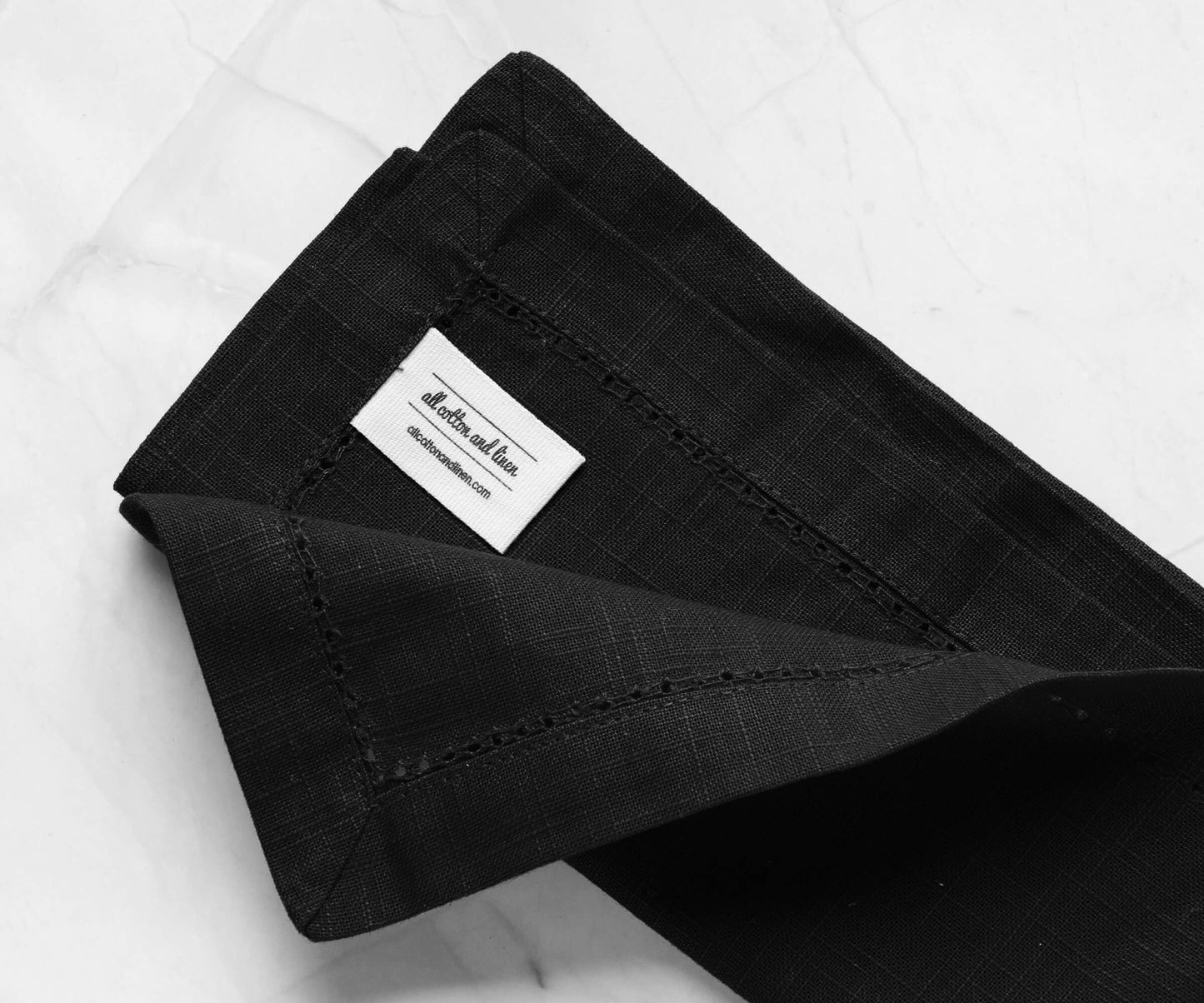 Cotton Dinner Napkins - Hemstitched Cloth Napkins