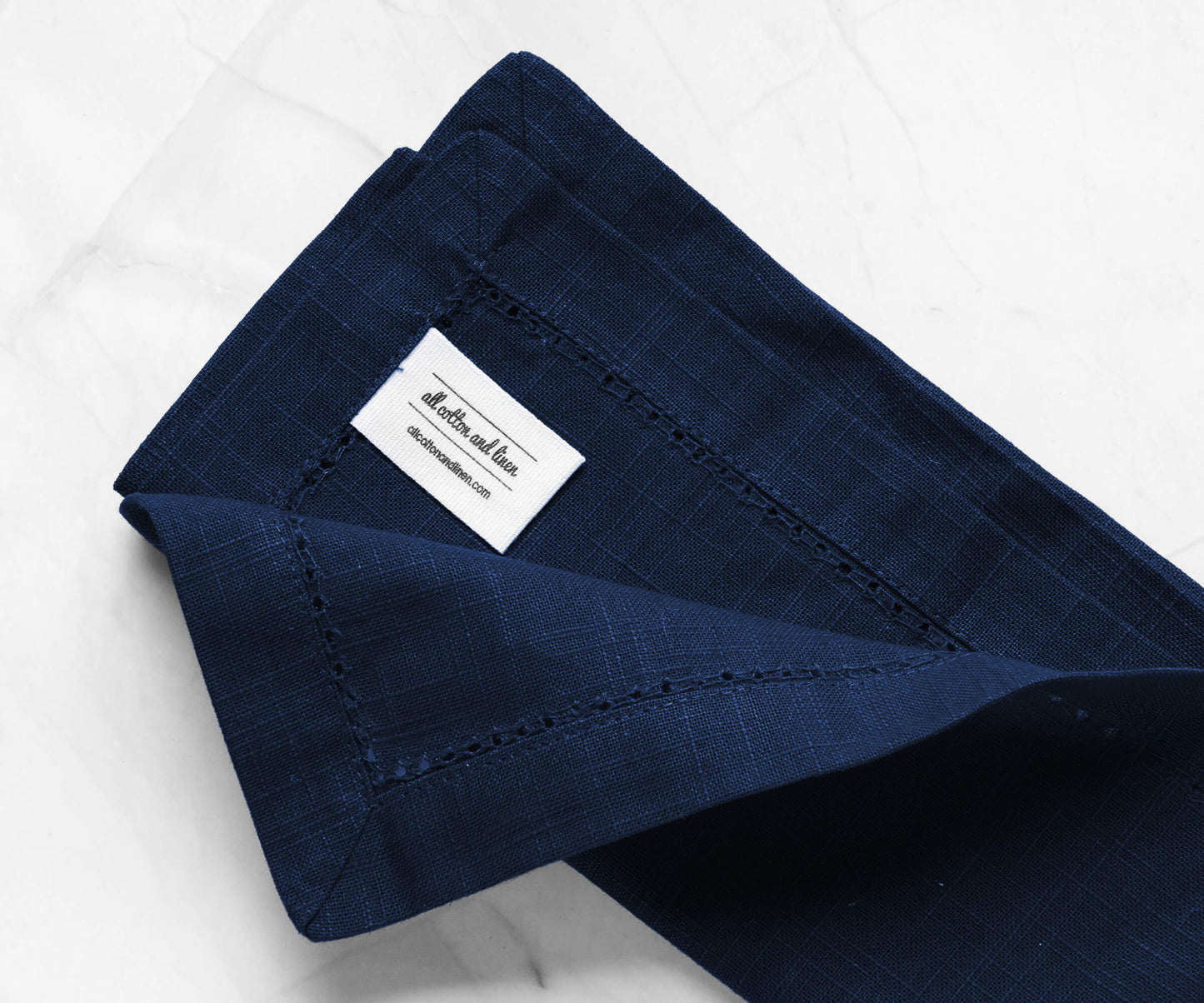 Cotton Dinner Napkins - Hemstitched Cloth Napkins