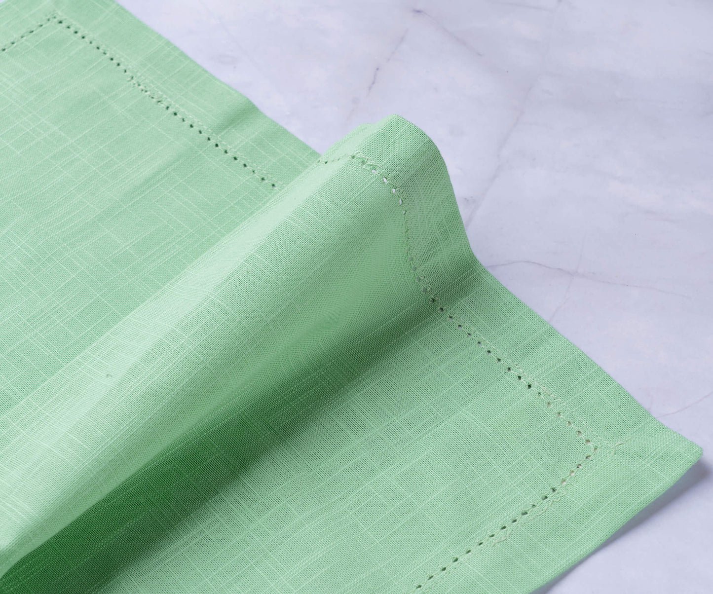 Cotton Dinner Napkins - Hemstitched Cloth Napkins