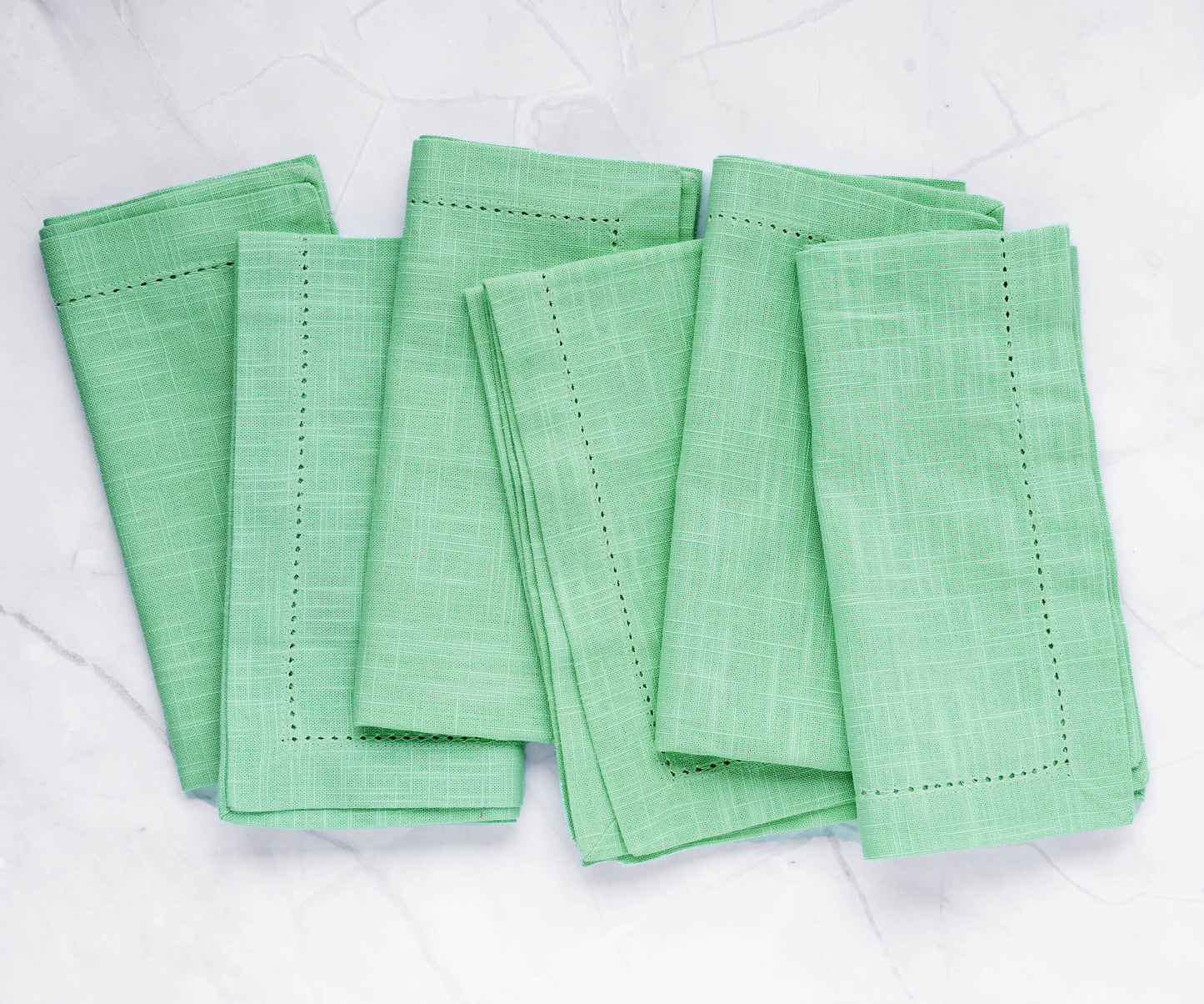 Cotton Dinner Napkins - Hemstitched Cloth Napkins