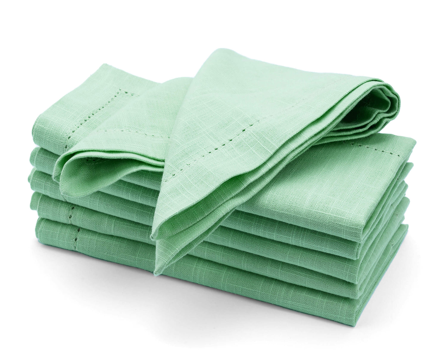 Cotton Dinner Napkins - Hemstitched Cloth Napkins