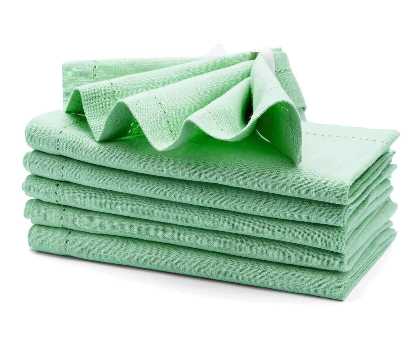 Cotton Dinner Napkins - Hemstitched Cloth Napkins