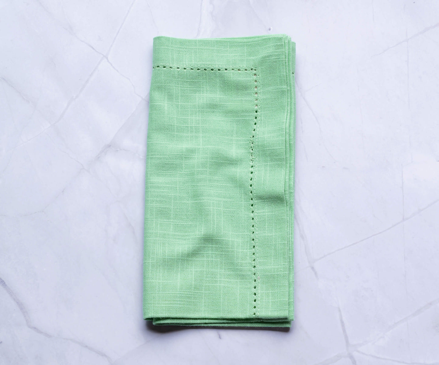 Cotton Dinner Napkins - Hemstitched Cloth Napkins
