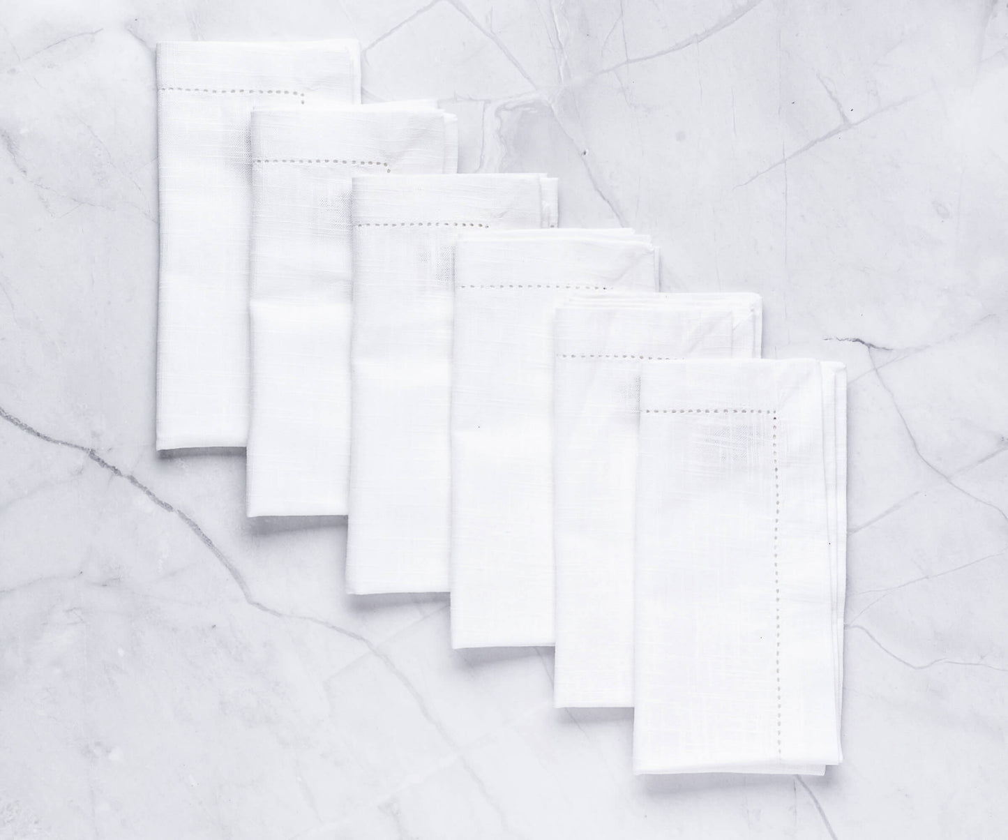 Cotton Dinner Napkins - Hemstitched Cloth Napkins