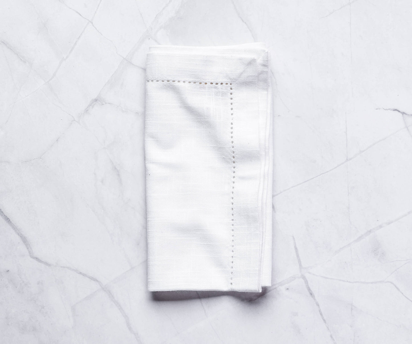 Cotton Dinner Napkins - Hemstitched Cloth Napkins